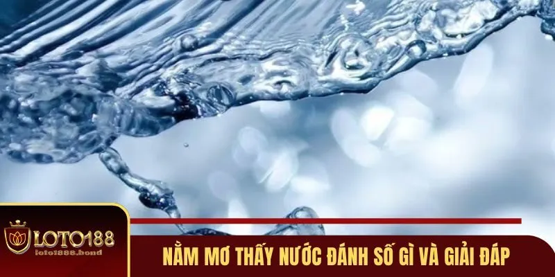 Nằm Mơ Thấy Nước Đánh Số Gì - Giải Mã Ý Nghĩa Cụ Thể Tại Loto188 3 Nằm mơ thấy nước đánh số gì và giải đáp